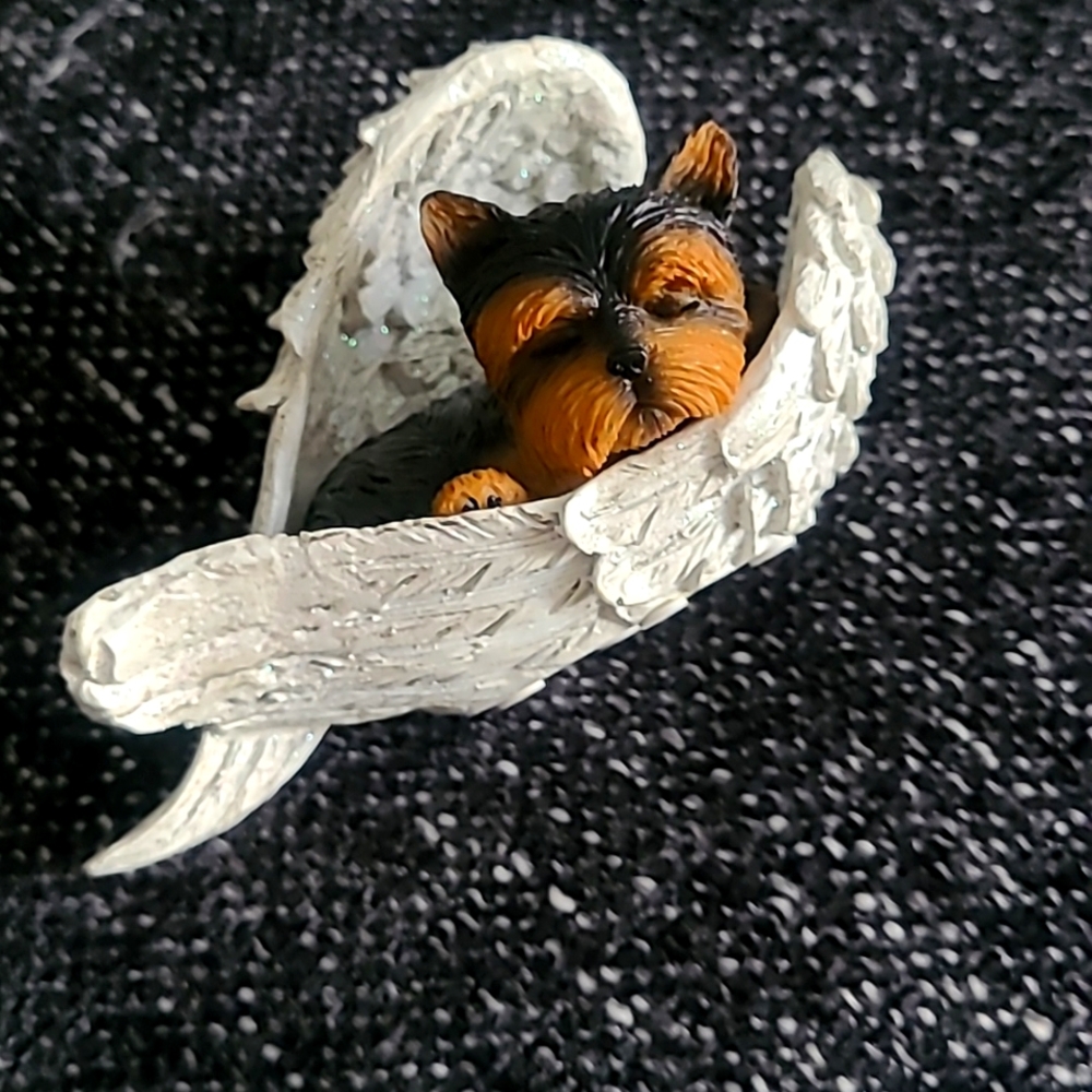 Yorkies leave pawprints on our hearts Blake Jensen figurine